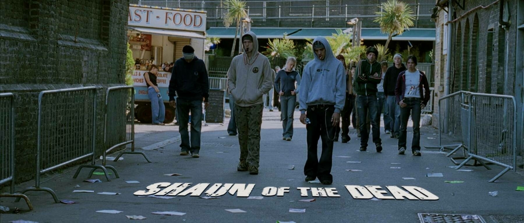 The title card for the film, Shaun of the Dead.