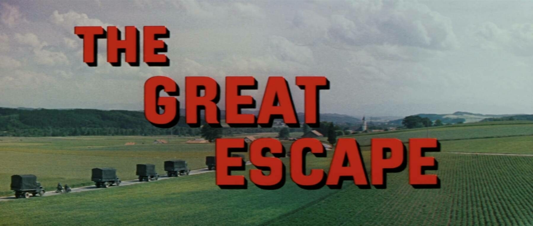The title card for the film, The Great Escape.